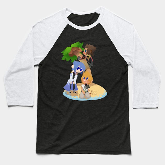 Wayfinder Trio Island Baseball T-Shirt by VenaCoeurva